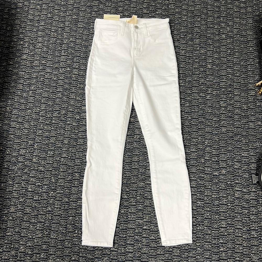 L’Agence white Margot high waist stretch skinny ankle jeans - Picture 3 of 5